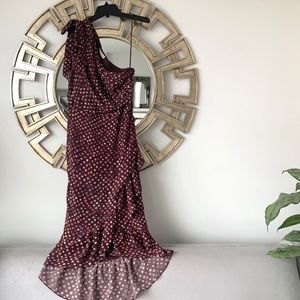 Ulla Johnson One Shoulder Silk Dress